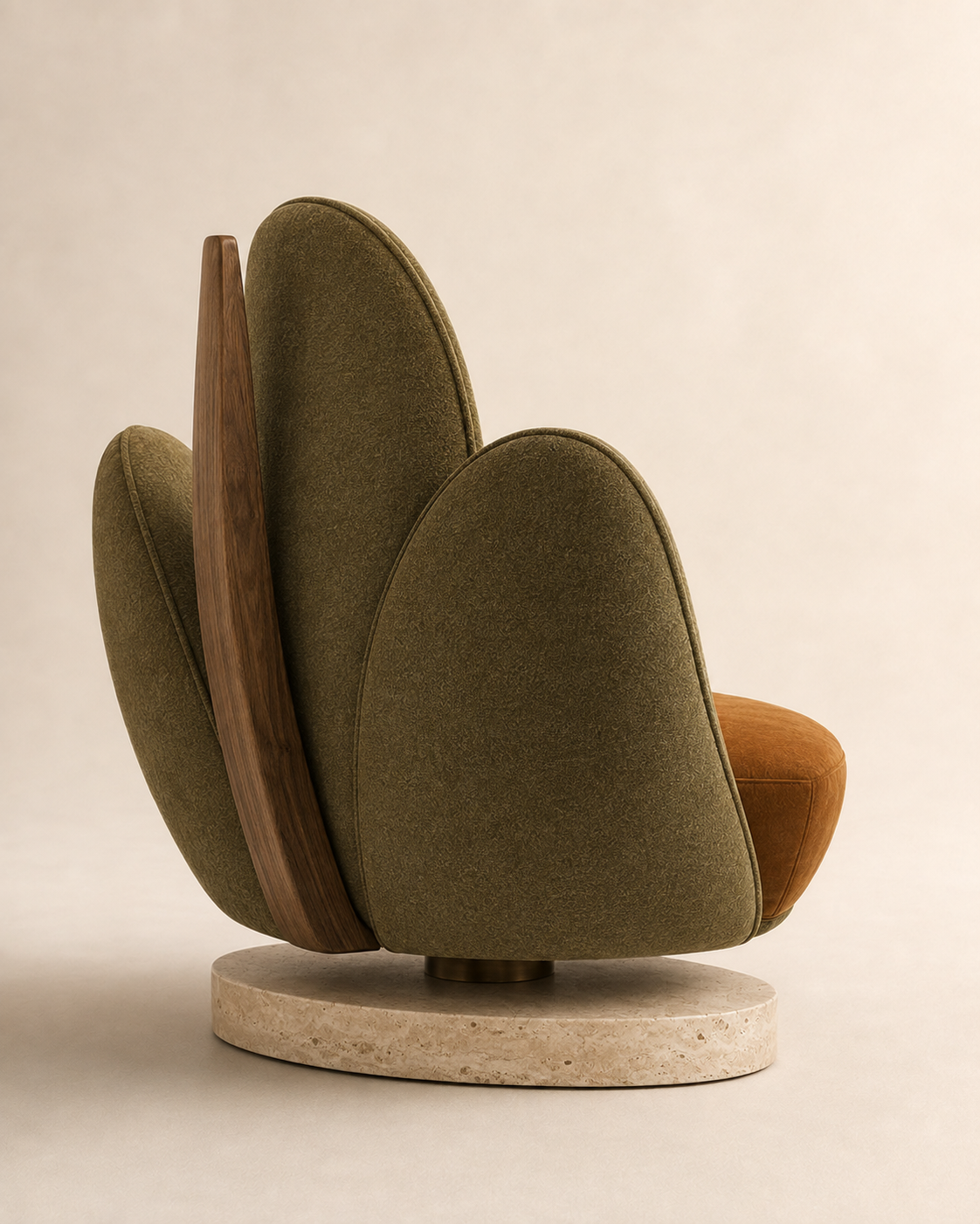 Mireva Petal Swivel Lounge Chair
