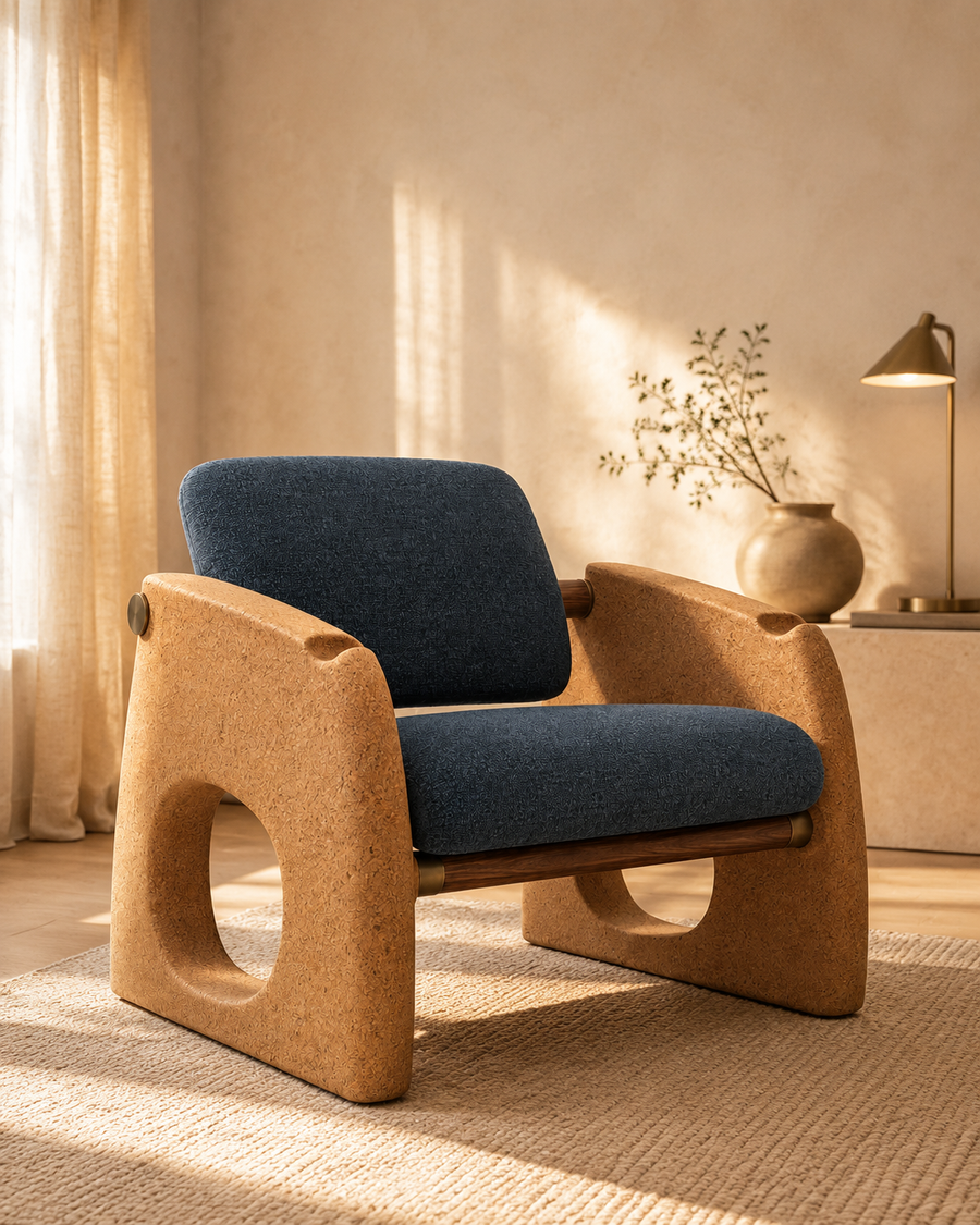Corvella Arch Cork Lounge Chair