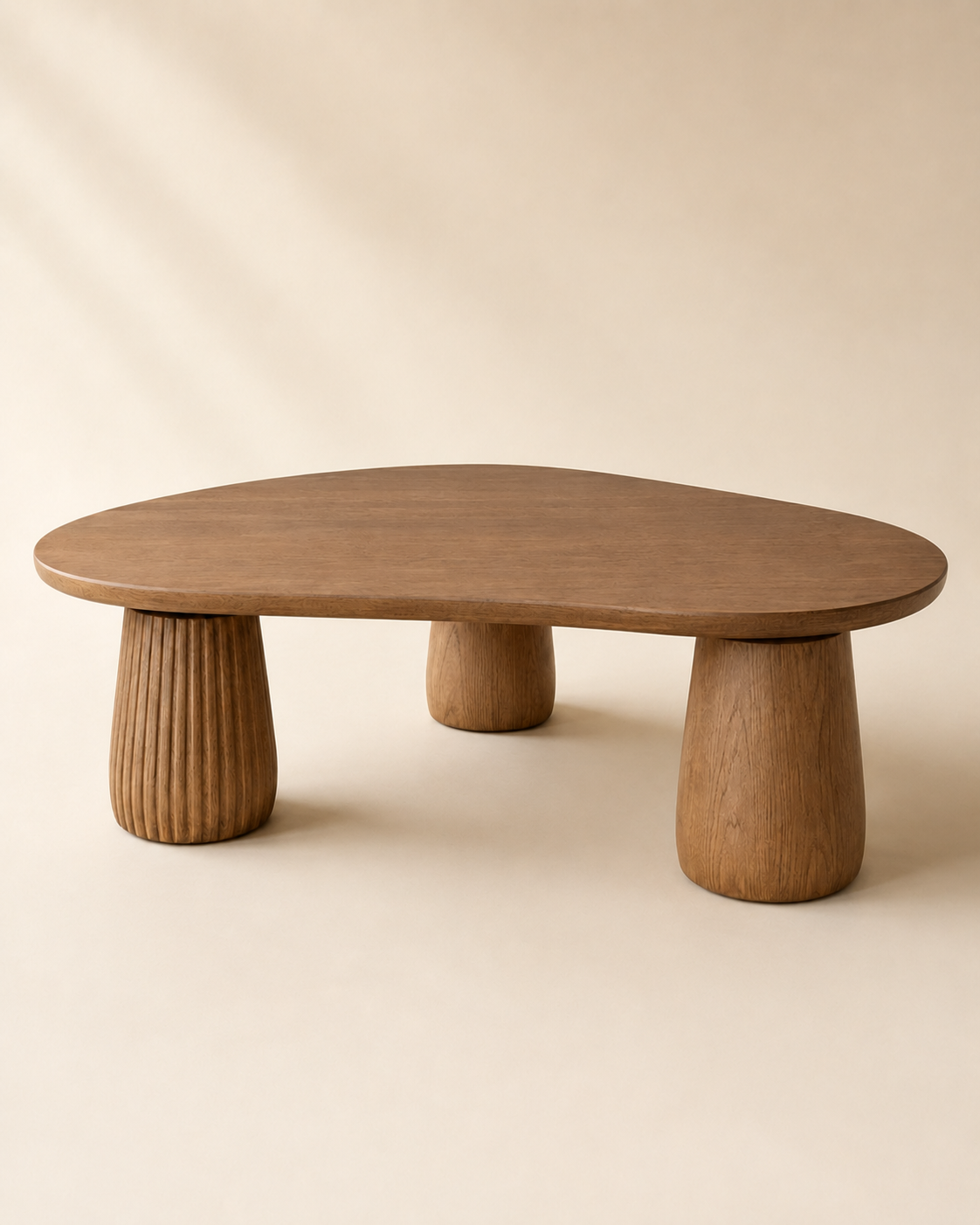 Solenne Arc Sculptural Oak Coffee Table