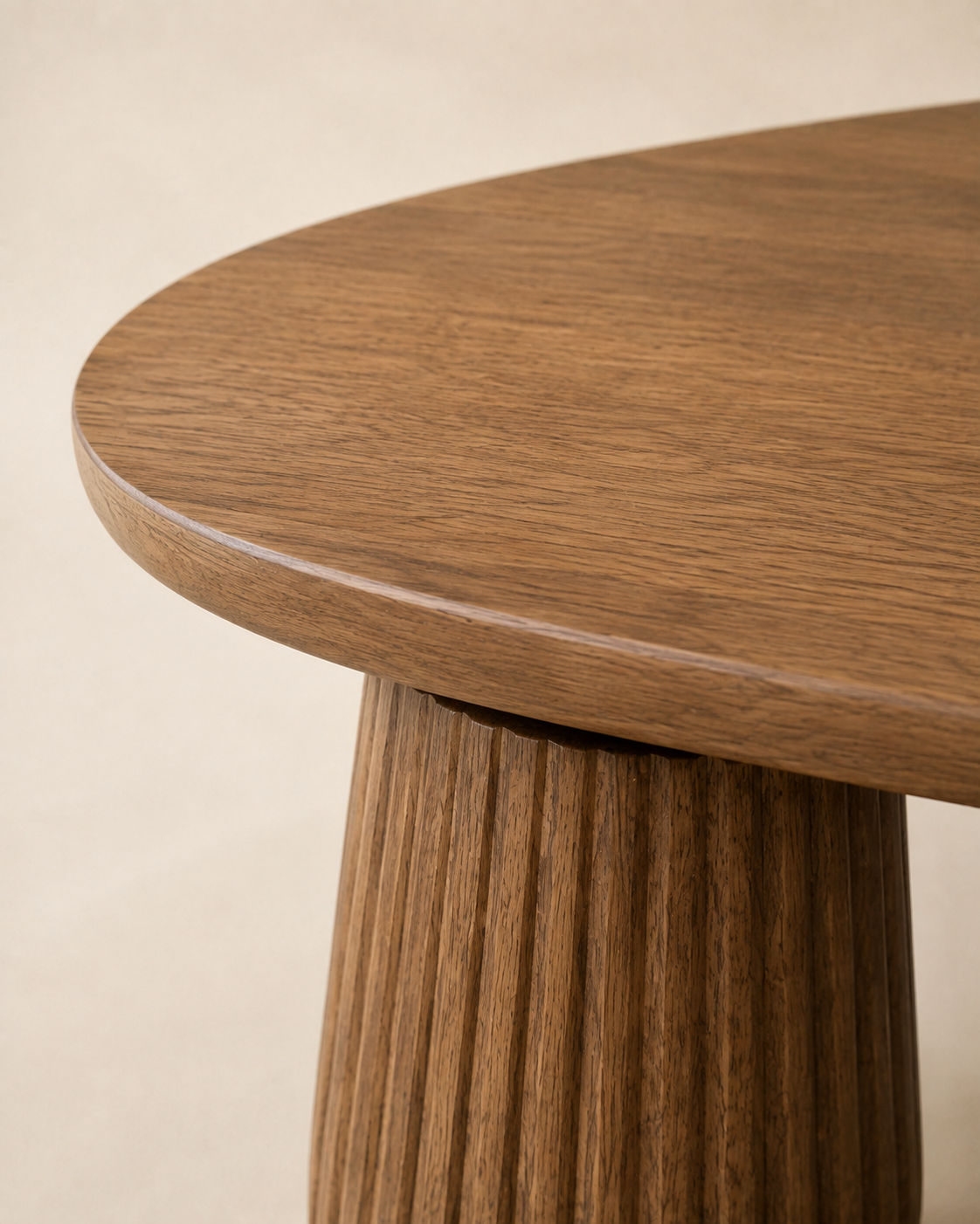 Solenne Arc Sculptural Oak Coffee Table