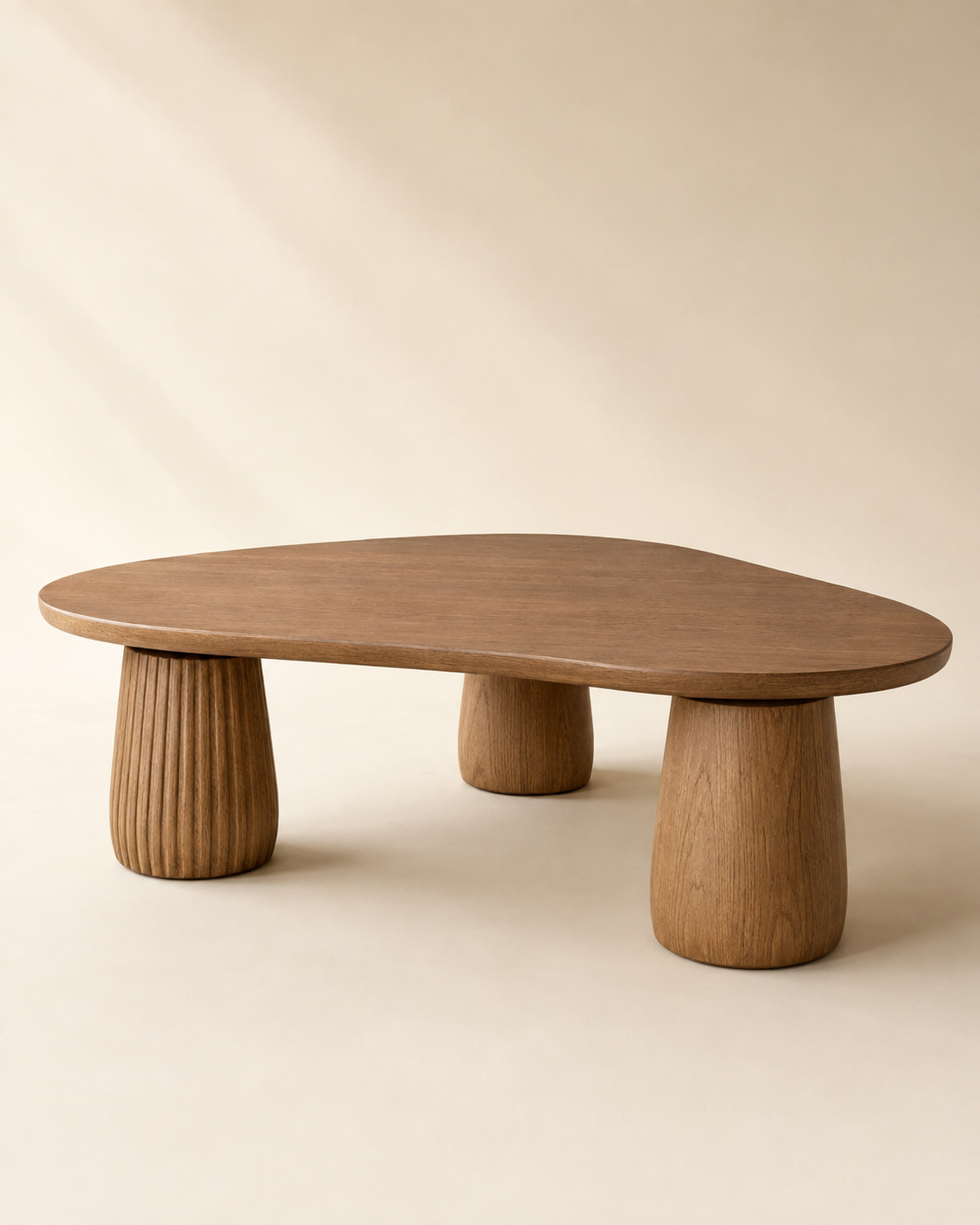 Solenne Arc Sculptural Oak Coffee Table