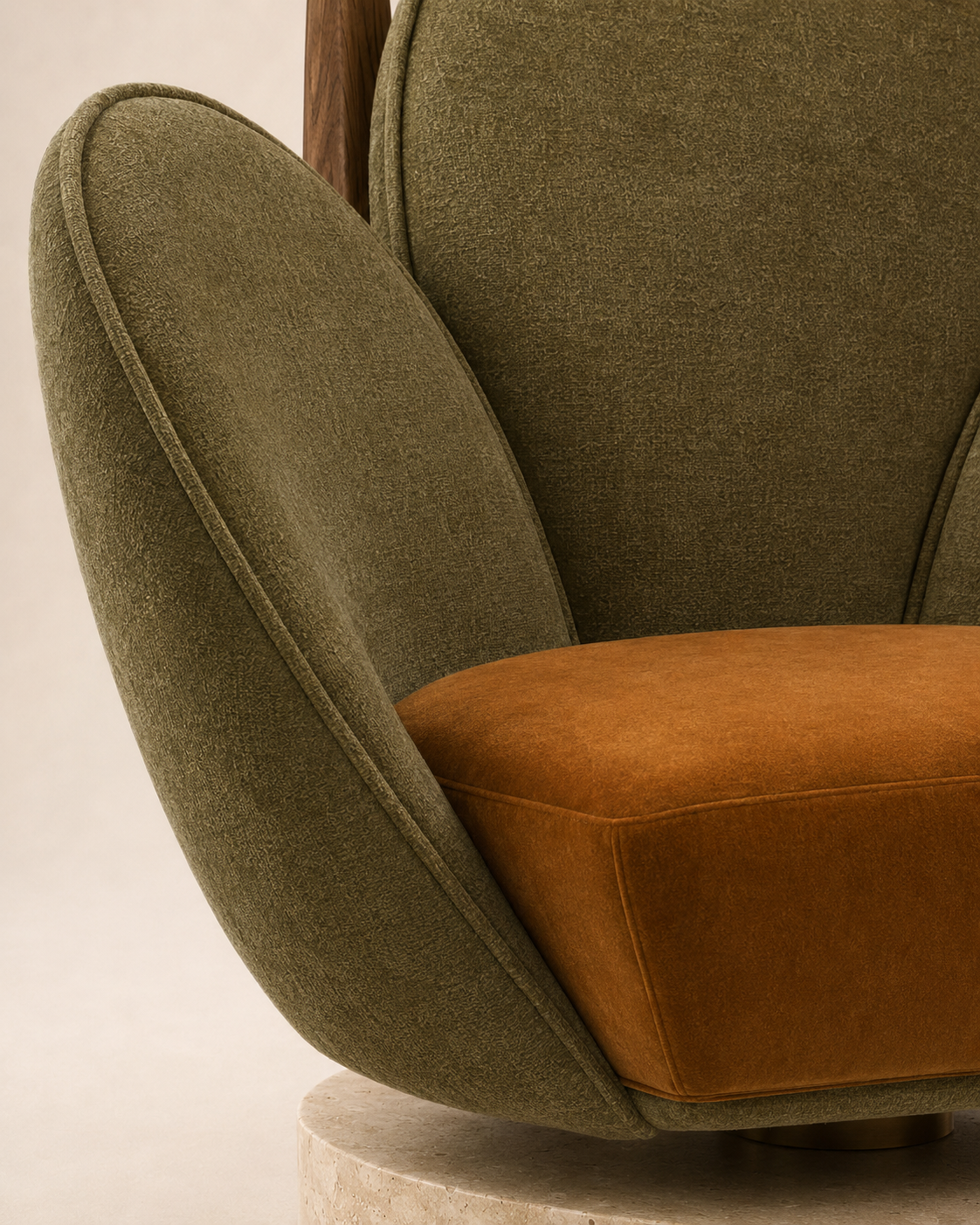 Mireva Petal Swivel Lounge Chair