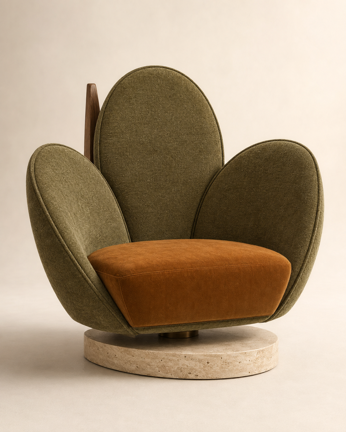 Mireva Petal Swivel Lounge Chair